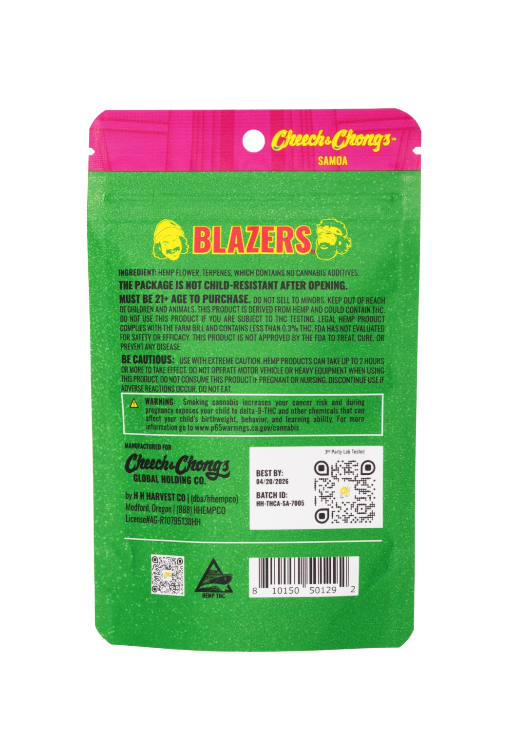 Cheech and Chongs Blazers – Samoa – THCa Eighth — Direct From Cheech & Chong