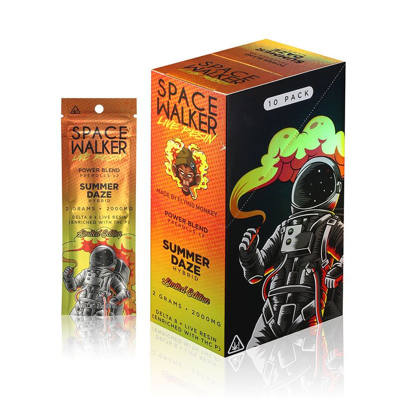Live Resin Delta 8 THC Prerolls with THC-P – Summer Daze – 2g – Space Walker