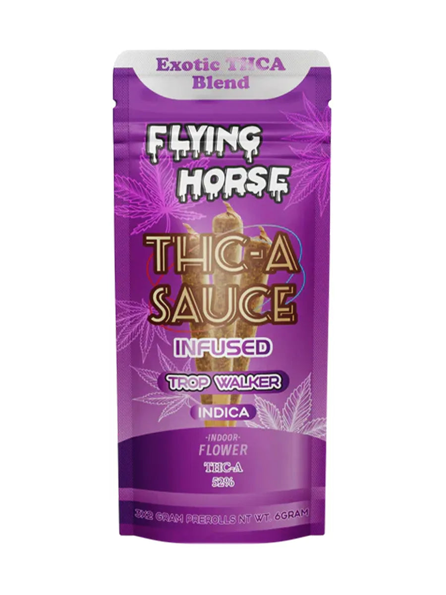 Trop Walker Flying Horse THCA Sauce Infused Pre-Rolls 2G 3ct