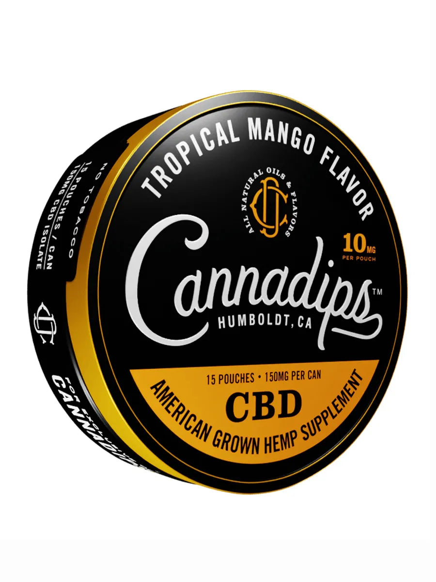 Tropical Mango Cannadips CBD Pouches 15ct 150MG