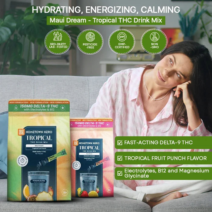 Hometown Hero Tropical THC Drink Mix