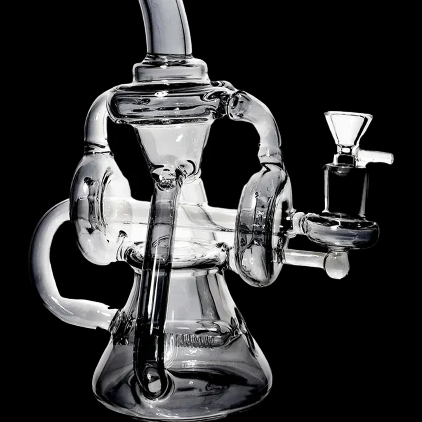 Scientific Recycler with Bent Neck Water Pipe