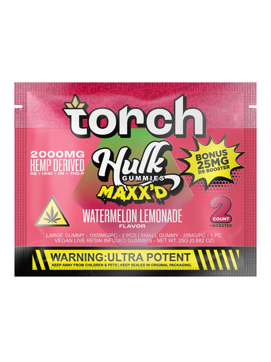 Watermelon Lemonade Torch Hulk MAXX’D Gummies 2000mg