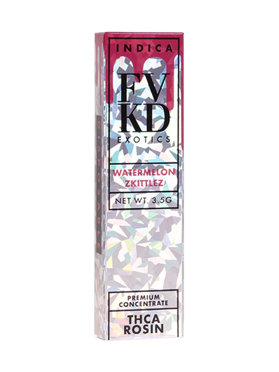Watermelon Zkittlez FVKD Exotics THC-A Rosin Disposable 3.5G Best Sales Price - Vape Pens