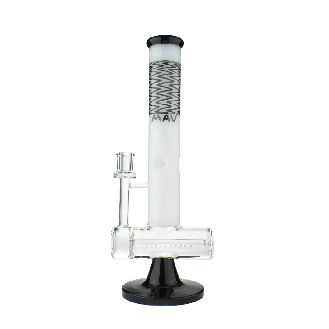 MAV Glass Slitted Inline Wig Wag Reversal Top Bong