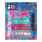 Wunder High Potency Mushroom Gummies Pink Lemonade+Blue Lotus