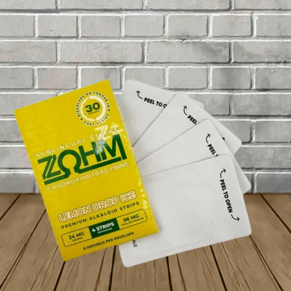 Zohm 7-Hydroxymitragynine Sublingual Strips 24mg Full Case 10ct