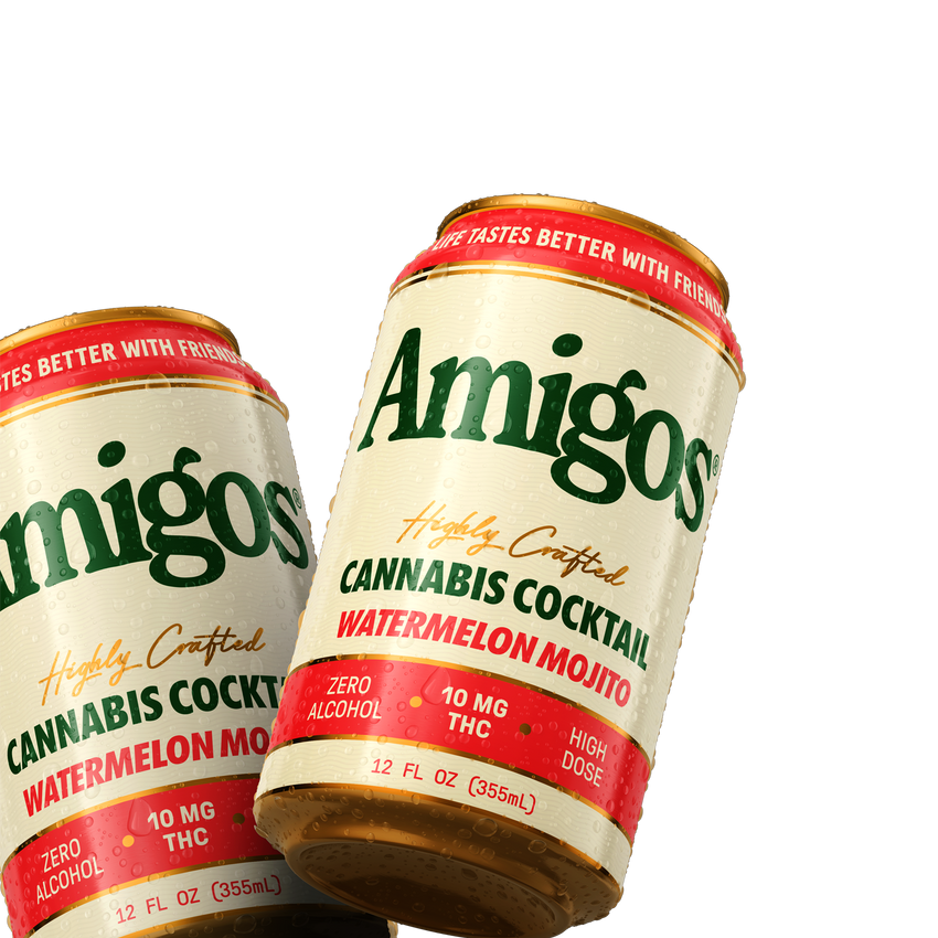 Amigos Highly Crafted Cannabis Cocktail Watermelon mojito