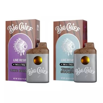 Big Chief Live Resin THC-a+THCP Disposable Vape 3G Best Sales Price - Vape Pens