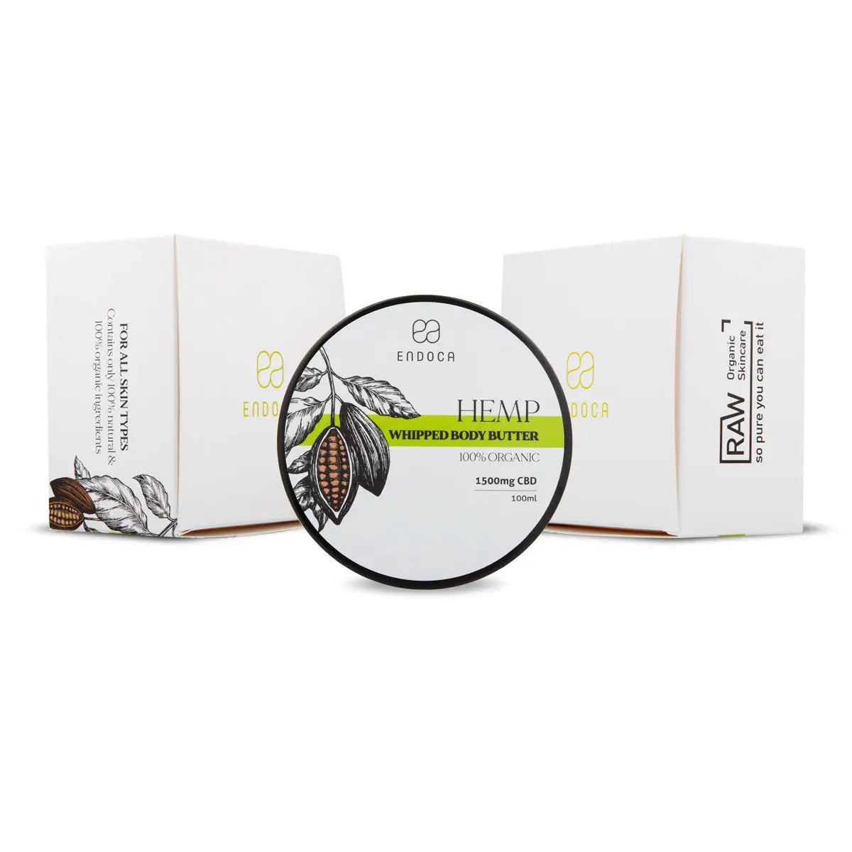 Endoca Body butter with 450-1500mg CBD