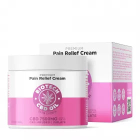 CBD Pain Relief Cream - 7,500mg - 4oz - Biotech CBD Best Sales Price - Topicals