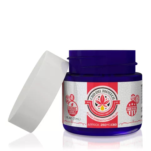 CBD Pain Relief Cream - 250mg - 1oz - Biotech CBD Best Sales Price - Topicals