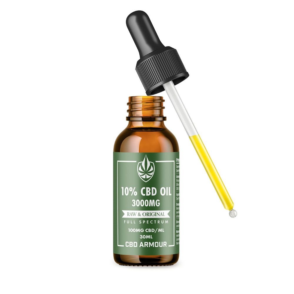 CBD Armour Full Spectrum CBD Oil 10% – RAW & Original Best Sales Price - Tincture Oil