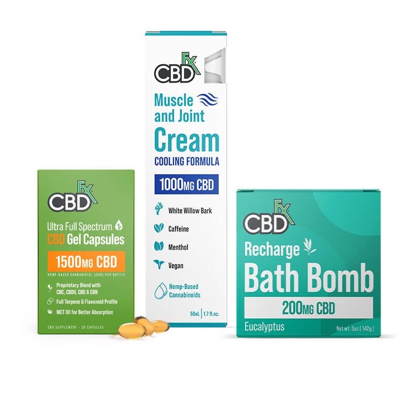 CBDfx CBD Recovery Set