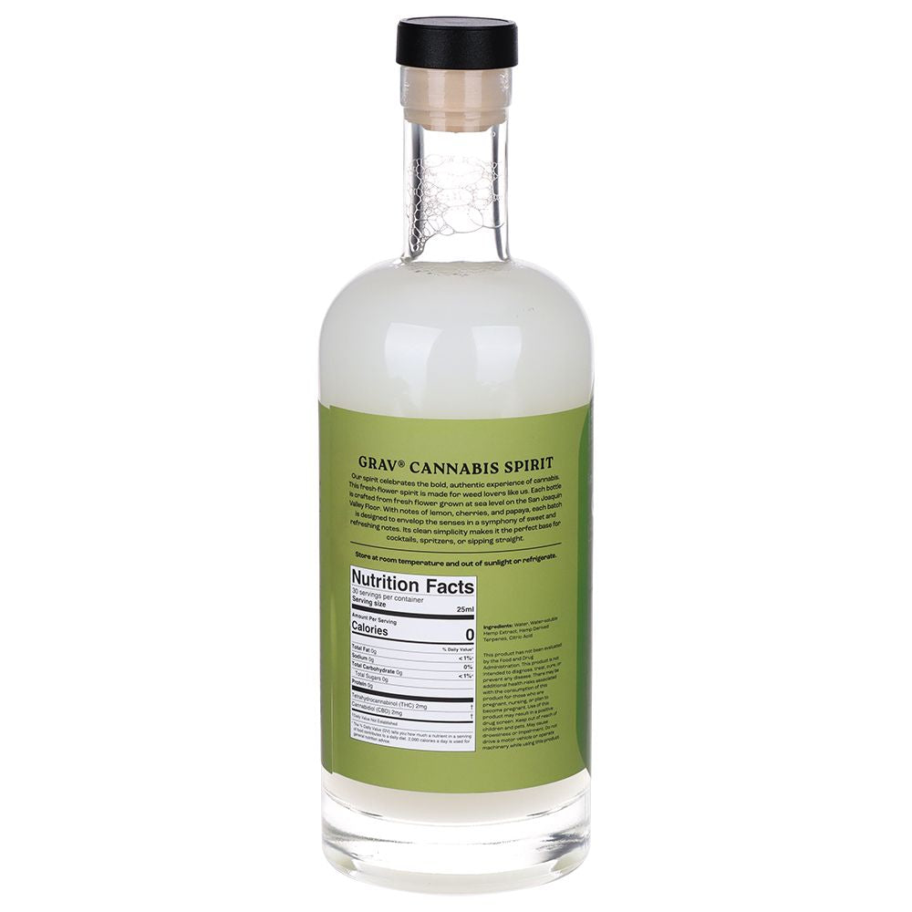 GRAV Green Label D9 THC Spirits - 60mg / 750ml