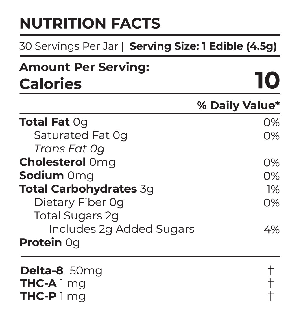 Cinna Crunchies THCA + THCP + Delta 8 Gummies 1560 MG