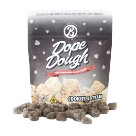 D8 Dope Dough Bites - 25mg - Cookies & Cream - Baked Bags