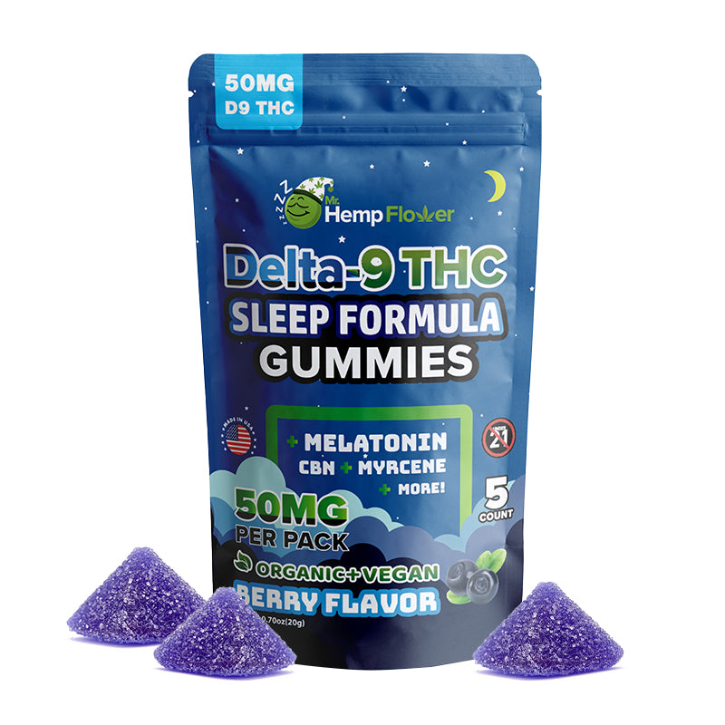 Delta 9 Sleep Gummies – Melatonin, CBN and D9 THC
