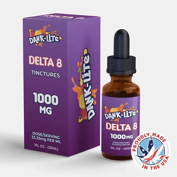 Dank Lite Premium Delta 8 Thc Tincture 1000mg Tenvape