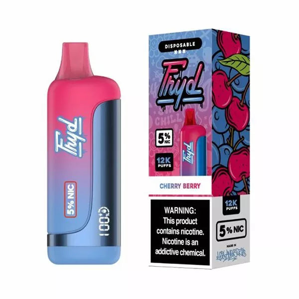 Fryd 12000 Puffs Disposable Vape 12K Puffs w/ LCD Display - Cherry Berry