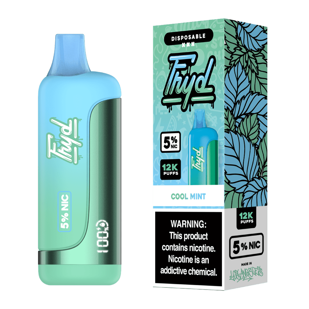 Fryd 12000 Puffs Disposable Vape 12K Puffs w/ LCD Display - Cool Mint