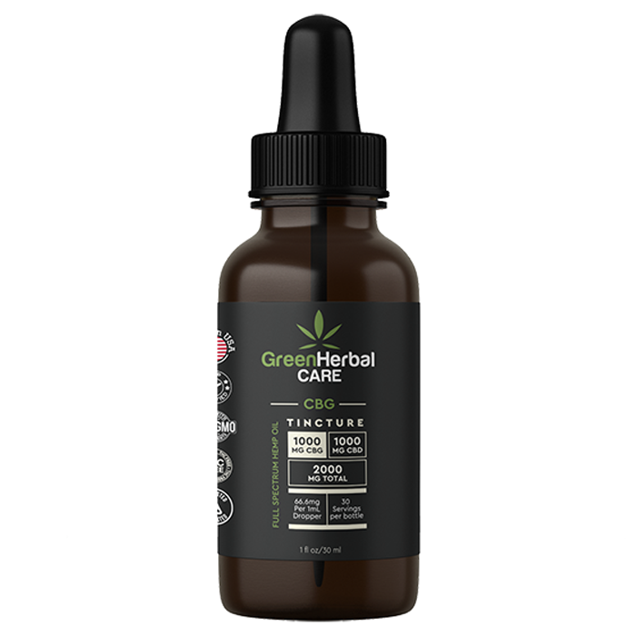Green Herbal Care GHC Full Spectrum CBG/CBD Oil Best Sales Price - Tincture Oil