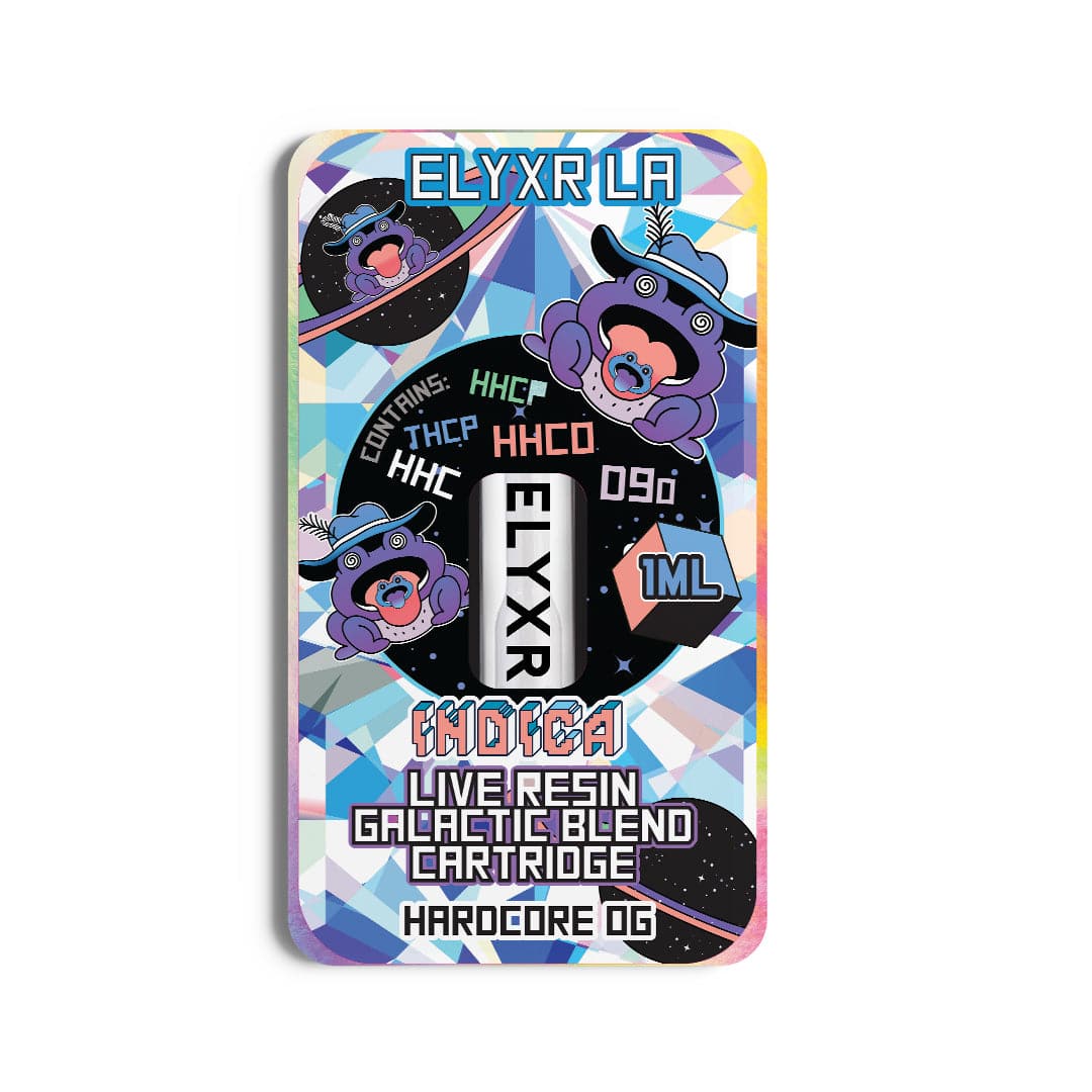 Elyxr Live Resin Galactic Blend (HHC, HHCo, THCP, HHCP, D9o) Cartridge 1 Gram (1000mg) Best Sales Price - Vape Cartridges