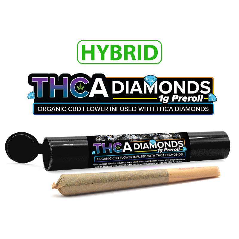 THCa Diamond Infused CBD Pre Roll β Hybrid