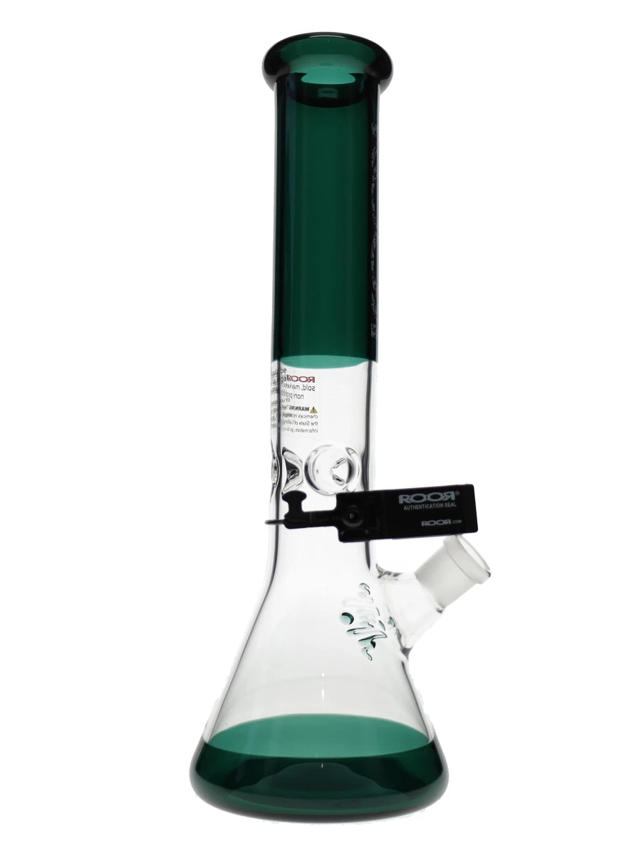 14″ ROOR Tech Jade 50x5mm Beaker Bong Best Sales Price - Bongs