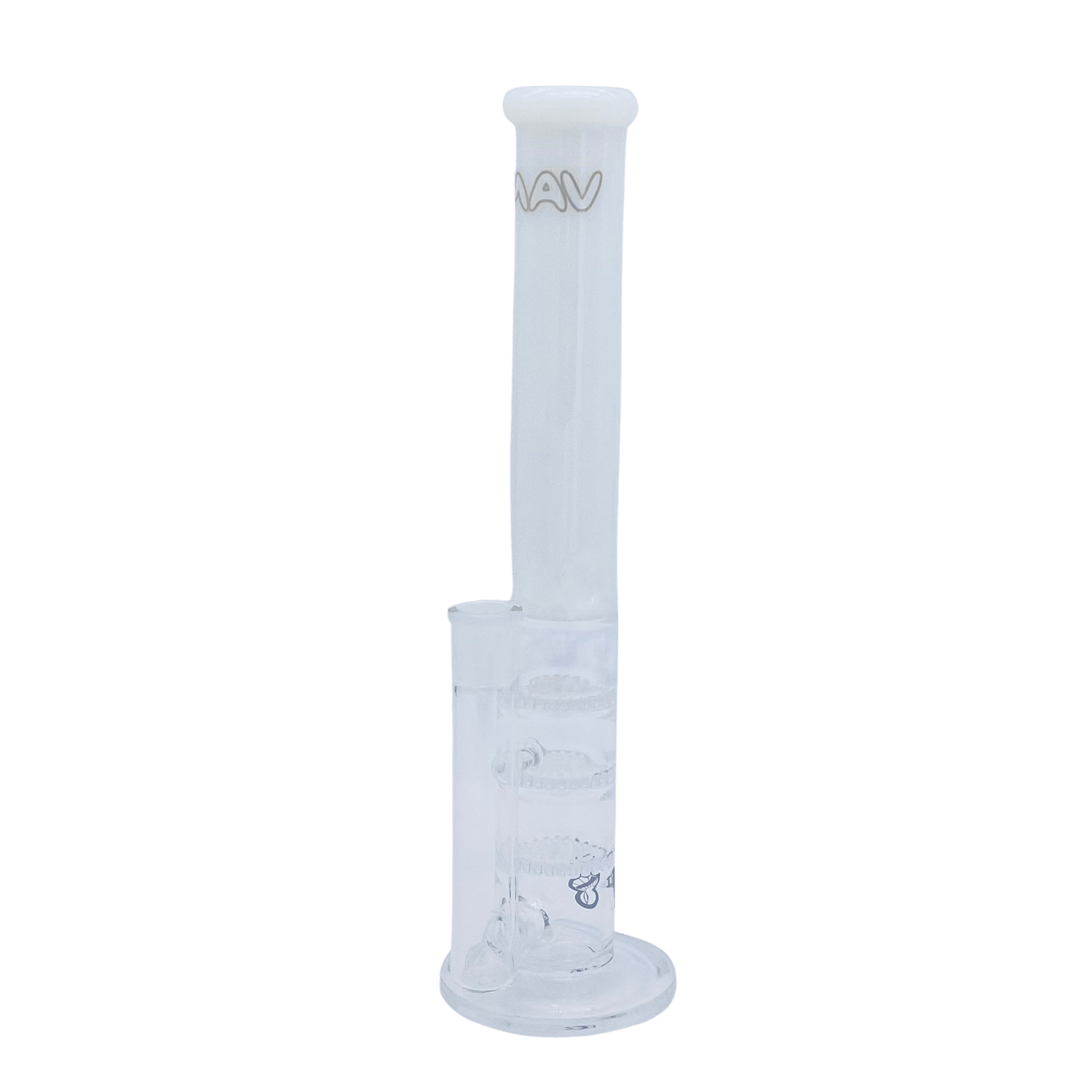 MAV Glass Full Color Triple Honeycomb Perc Straight Tube