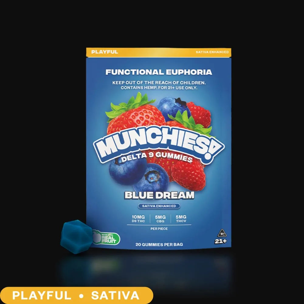 Delta Munchies Euphoria Delta 9 Gummies Blue Dream