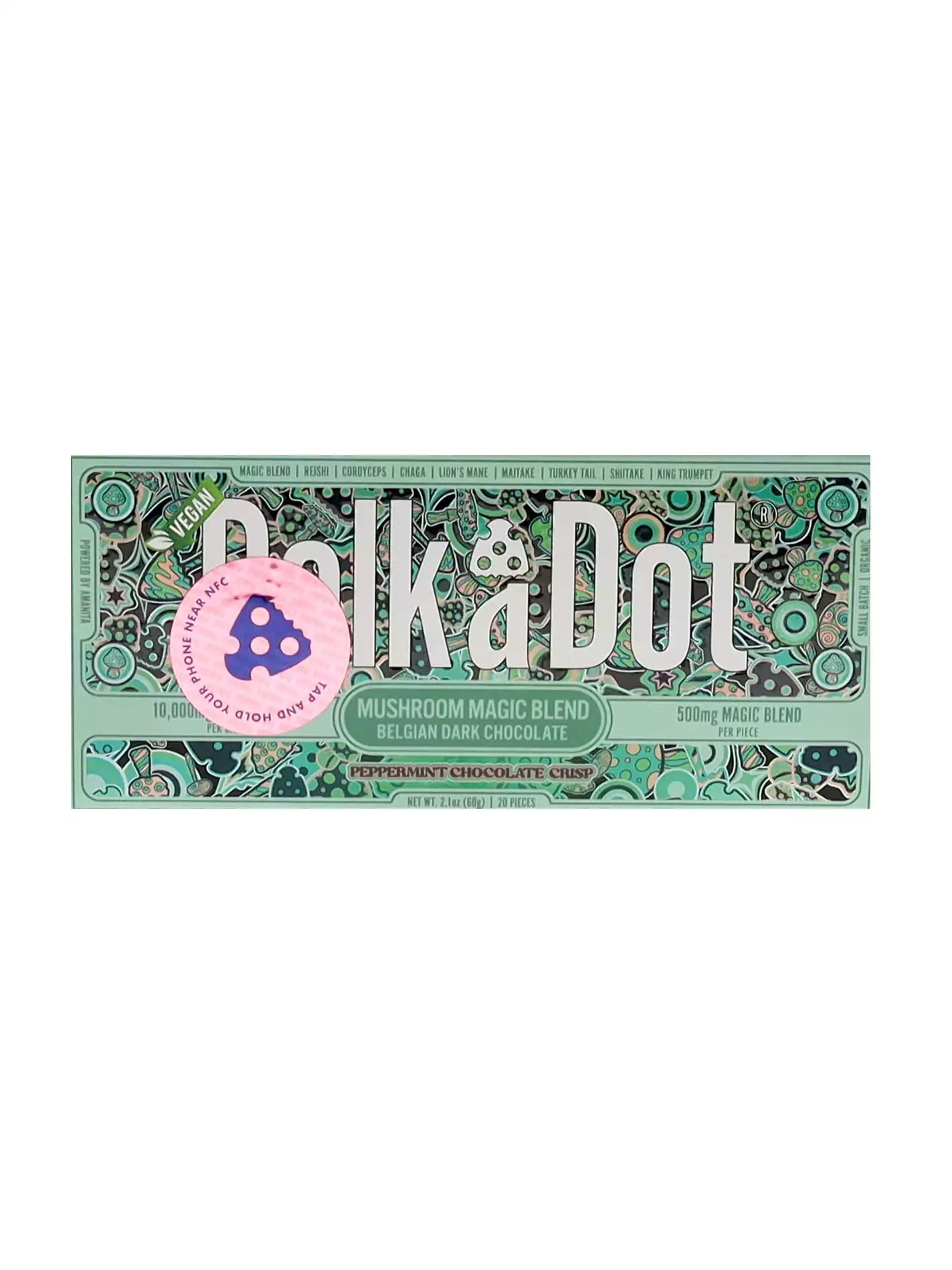 Peppermint Chocolate Crisp PolkaDot Magic Mushroom Belgian Dark Chocolate Best Sales Price - Gummies