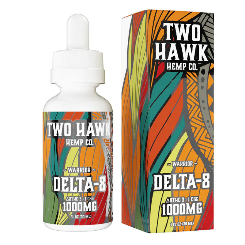 Warrior Delta 8 THC Oil Tincture with CBG – Two Hawk Extracts
