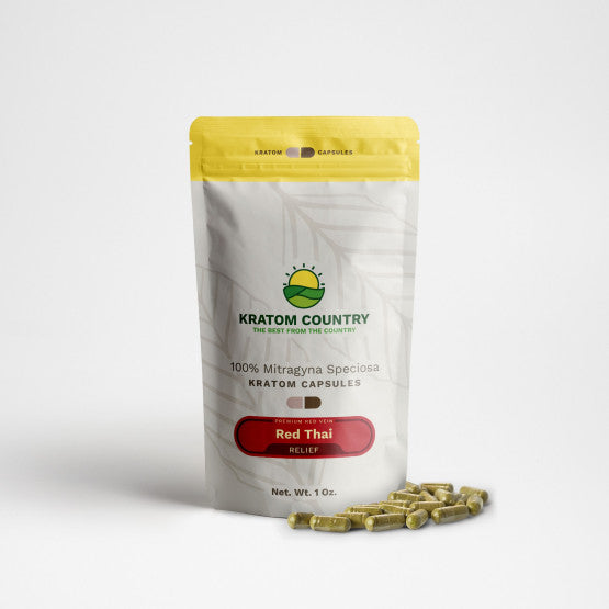 Kratom Country Red Vein Thai Kratom Capsules