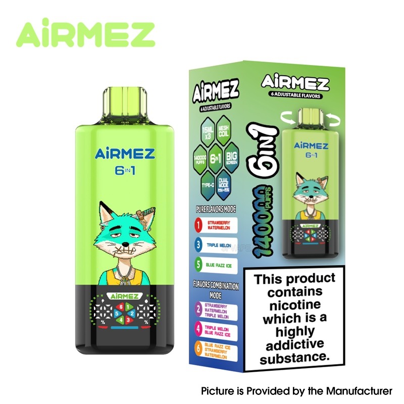 AIRMEZ FOX 6-in-1 140K Disposable Vape 650mAh