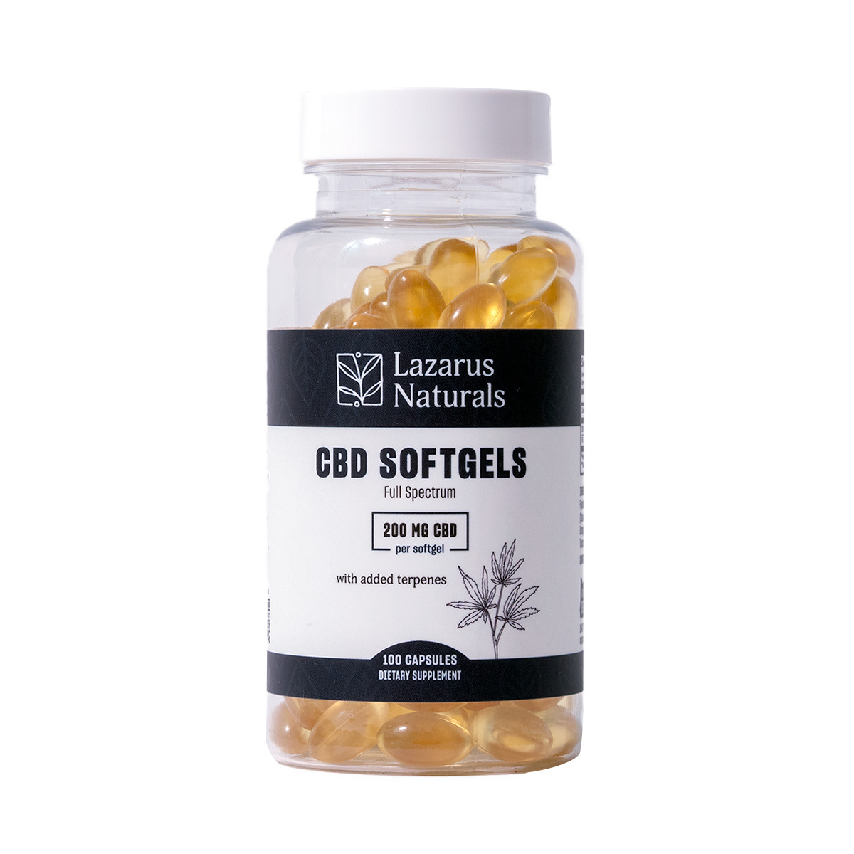 Lazarus Naturals CBD SOFTGELS, 200MG
