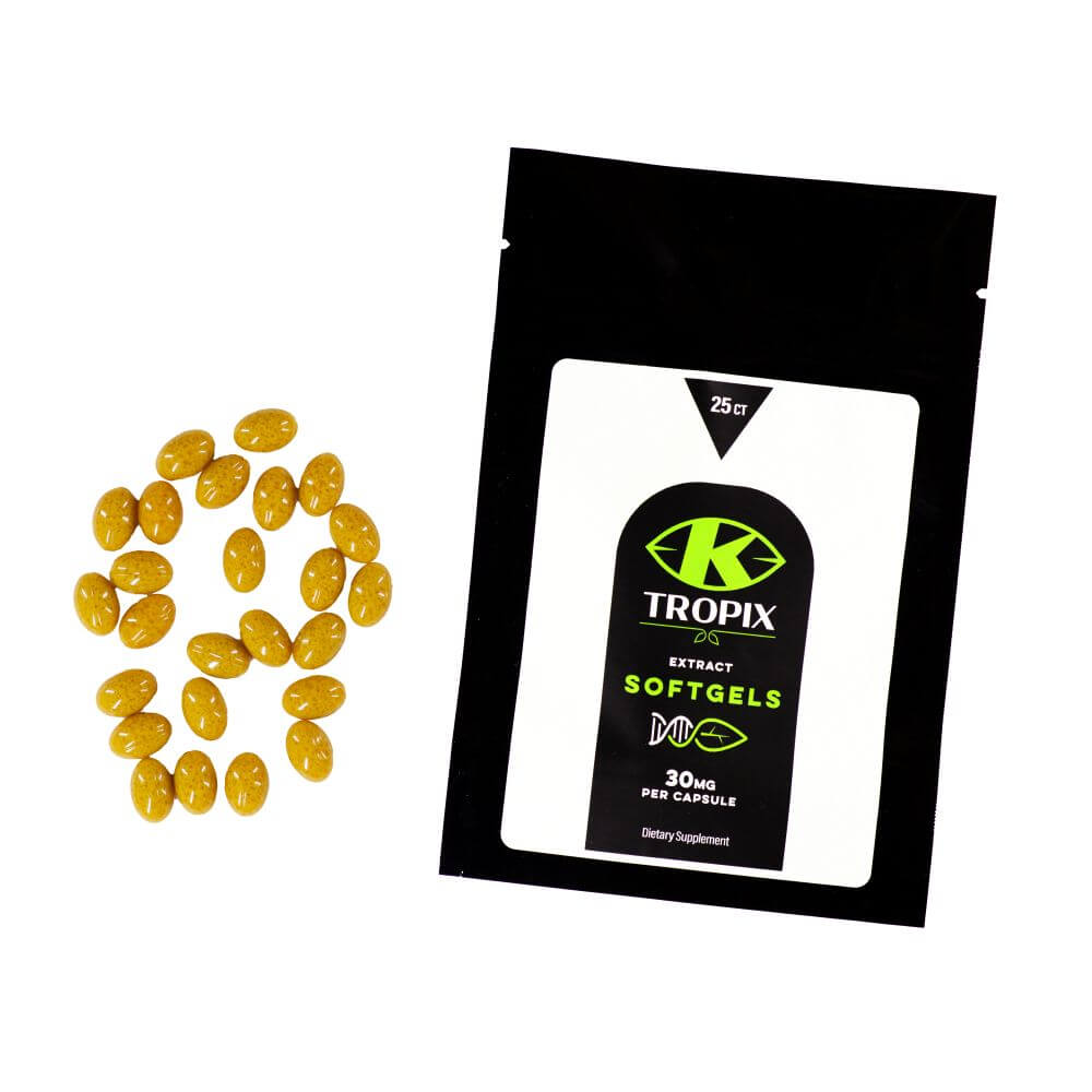 Kratom softgels