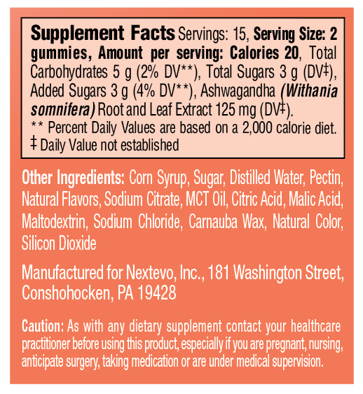 Stress Reset Extra Strength Ashwagandha Gummies 180 ct