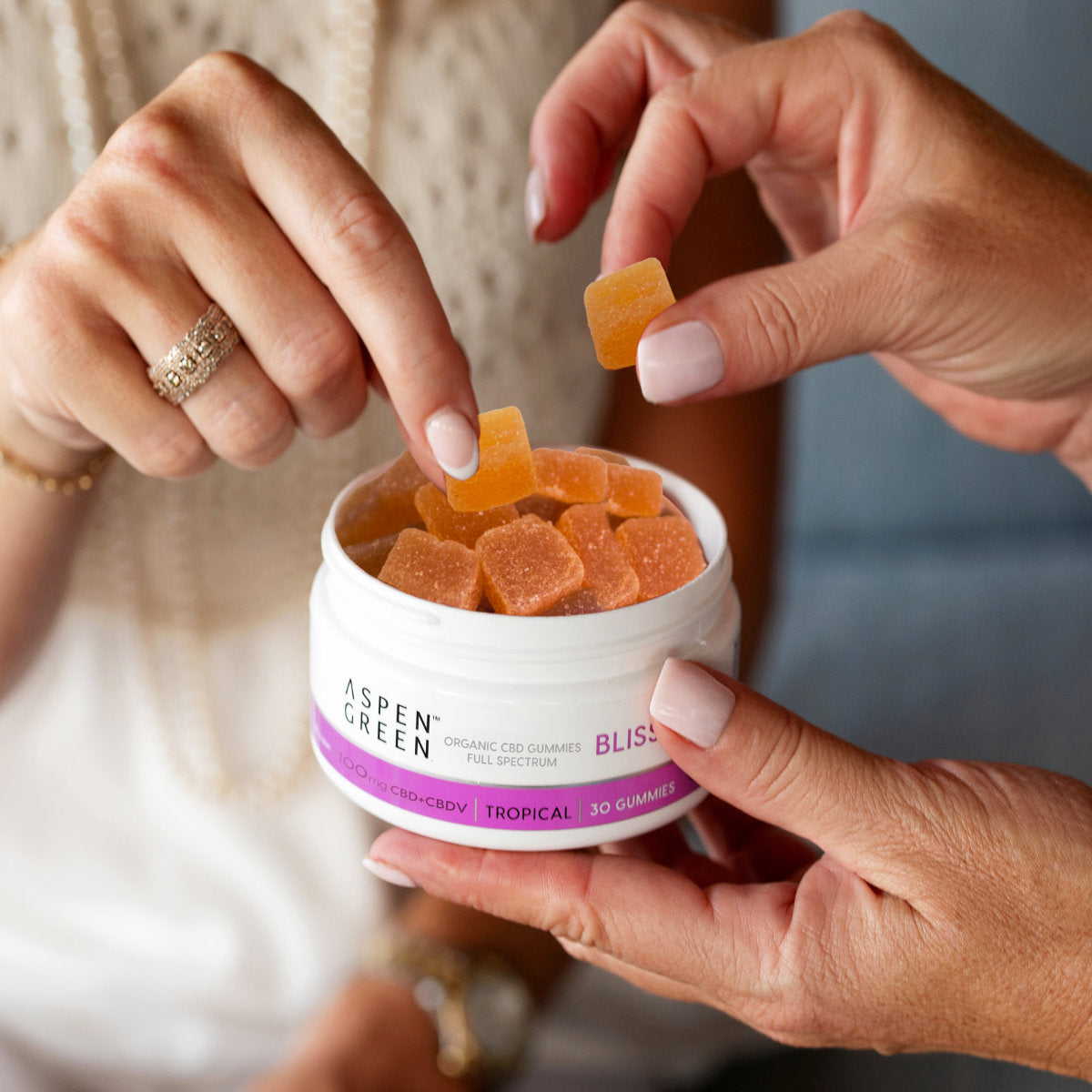 Aspen Green Bliss Organic Full Spectrum CBD Gummies