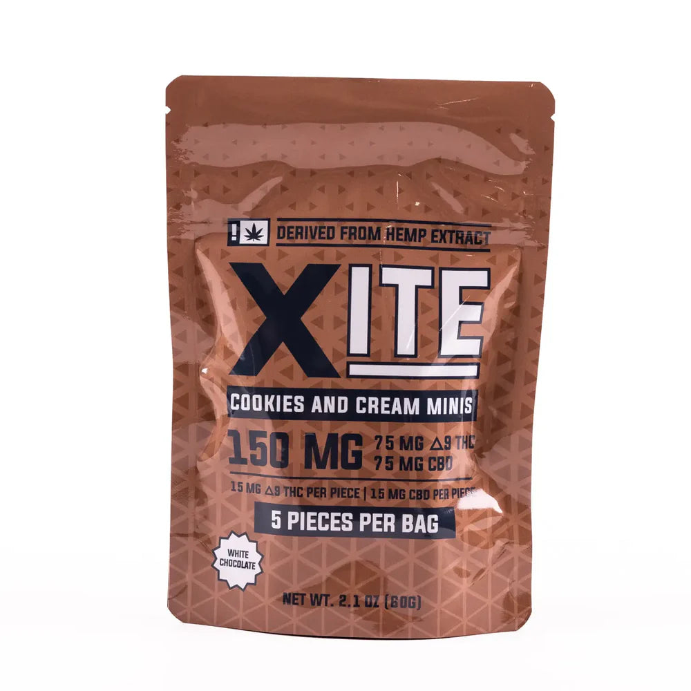 Xite D9 Cookies & Cream Minis (5ct Bag) Best Sales Price - Gummies