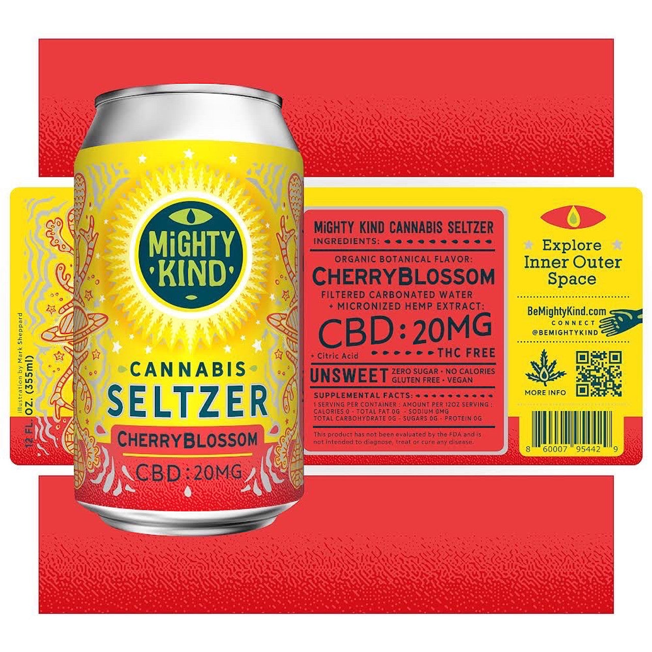 Mighty Kind Cherry Blossom CBD Beverage Drinks Best Sales Price - Edibles