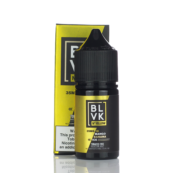 BLVK n'Yellow Salt Mango Banana Ice 30ml (35mg) Best Sales Price - Salt Nic Vape Juice