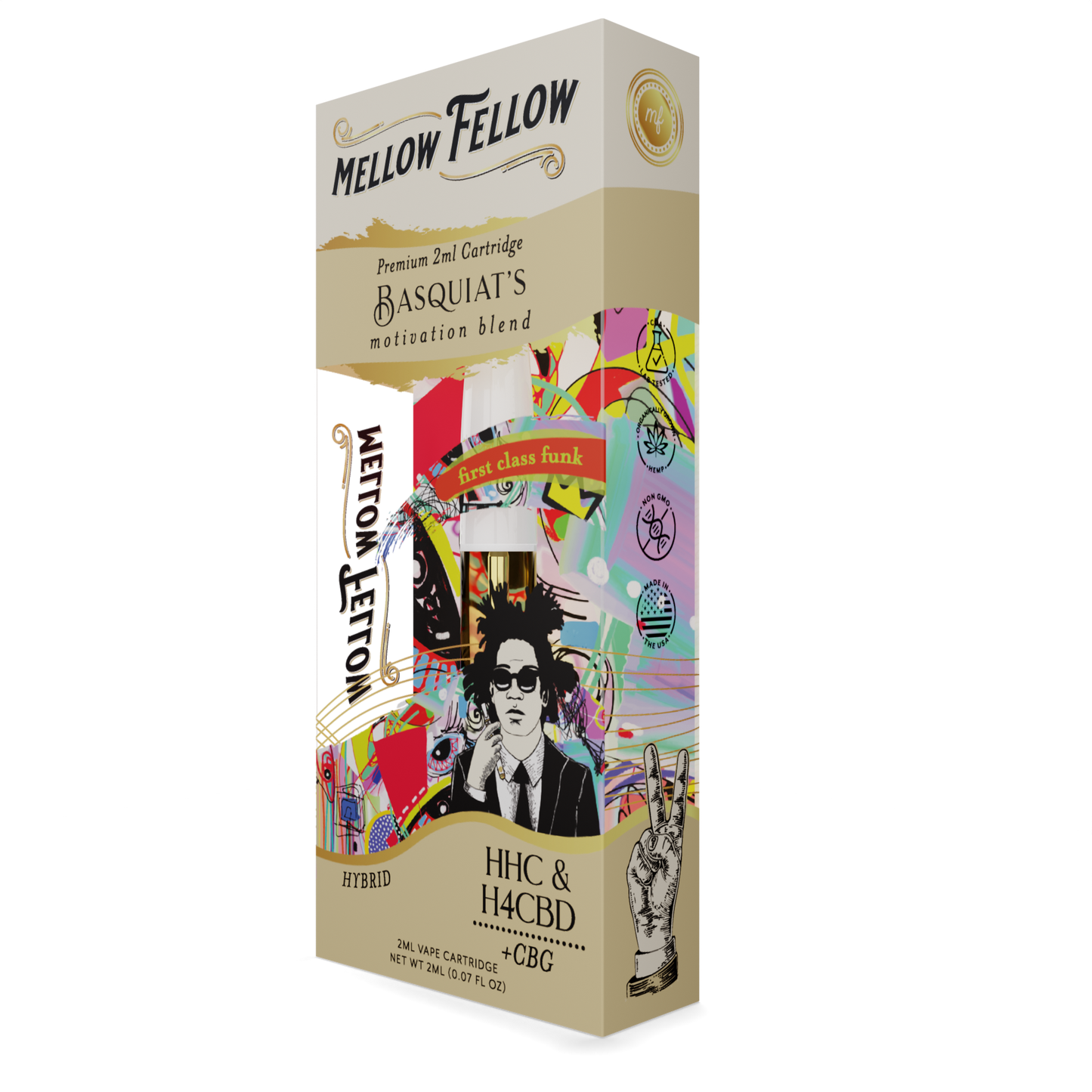 Mellow Fellow Basquiat's Motivation Blend 2ml Vape Cartridge Best Sales Price - Vape Cartridges