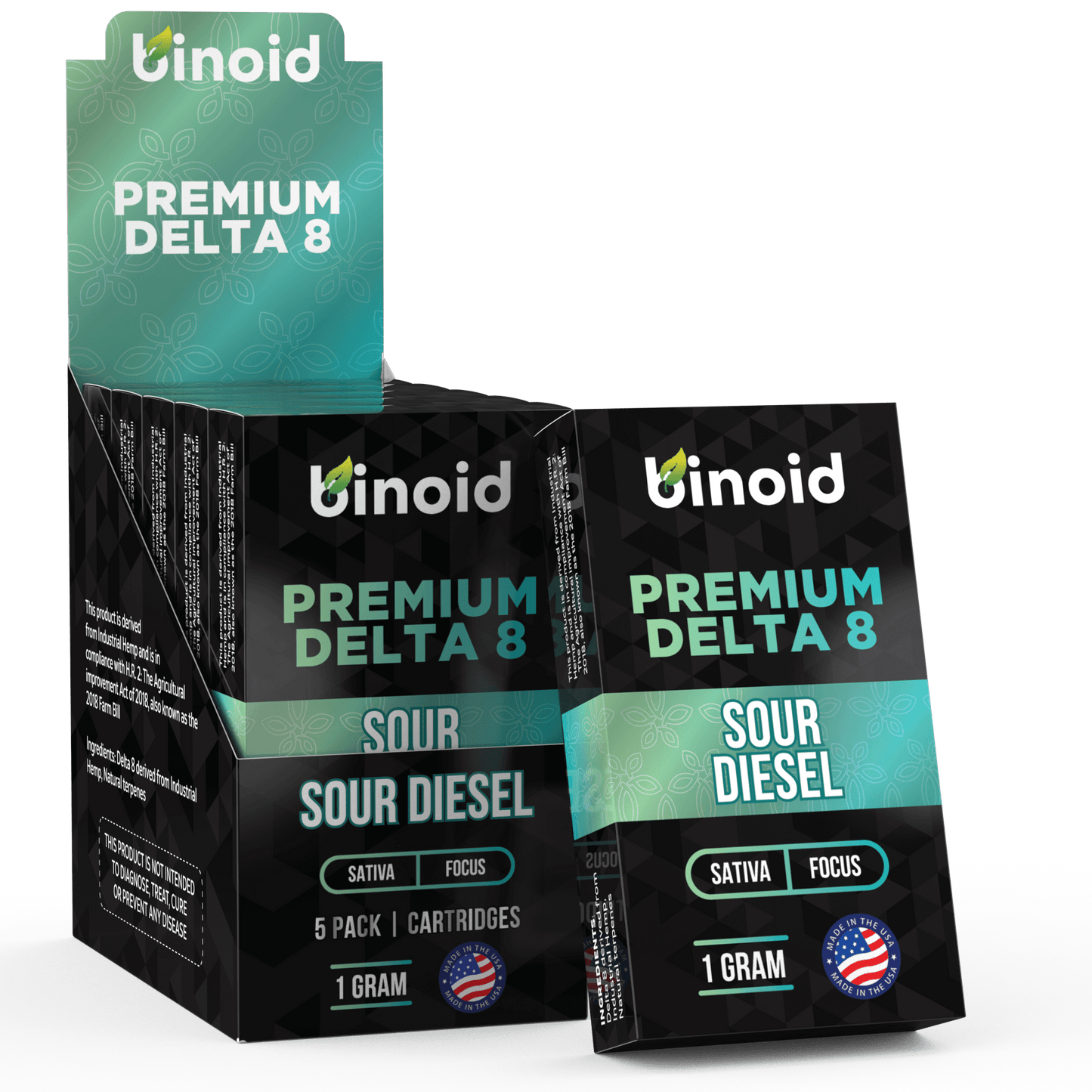 Binoid Delta 8 THC Vape Cartridge - Sour Diesel Best Sales Price - Vape Cartridges
