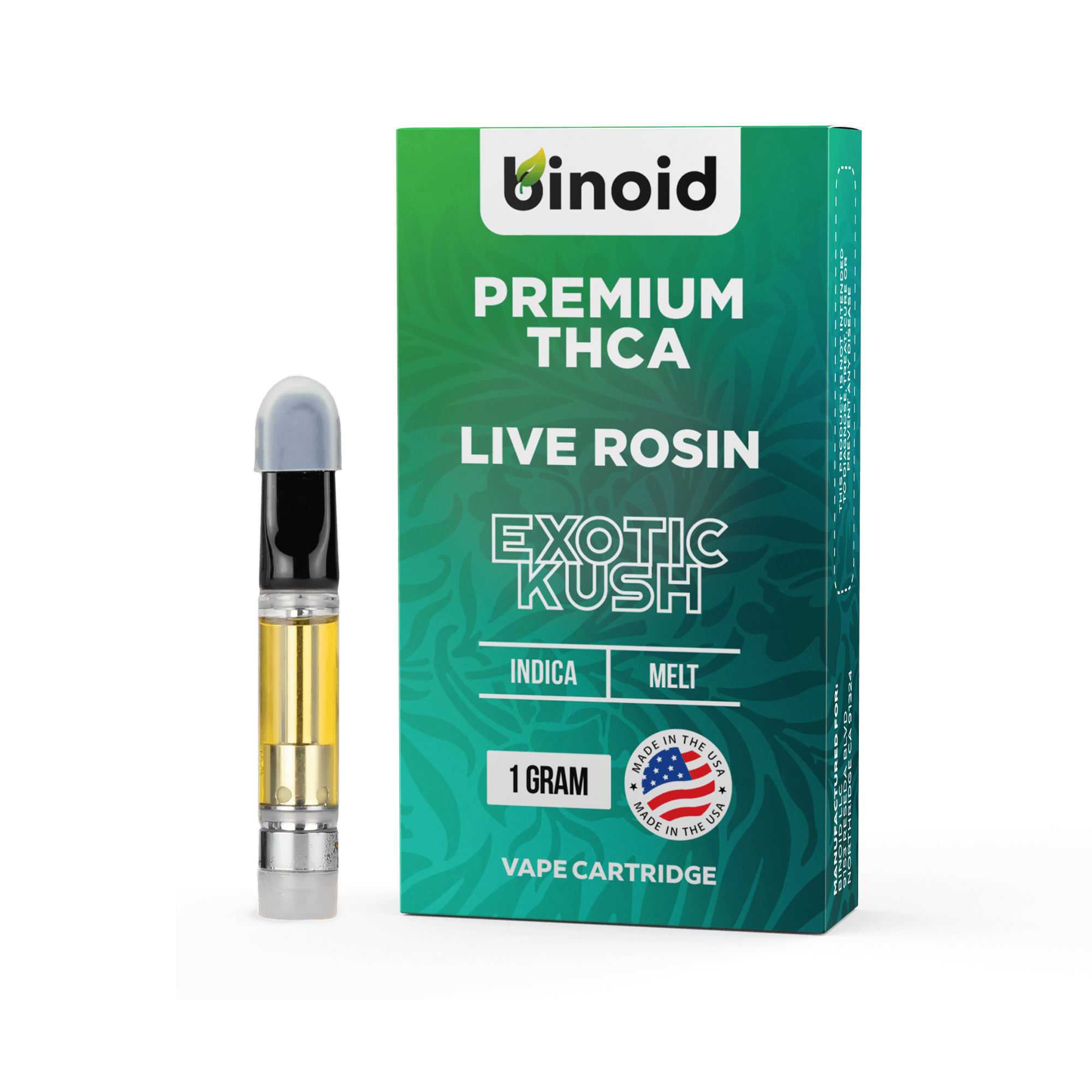 Binoid THCA Vape Cartridge - Live Rosin – TenVape