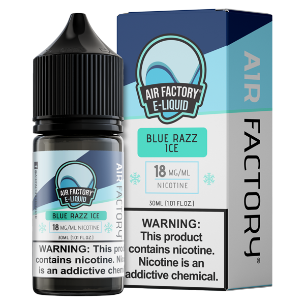 Blue Razz Ice Air Factory Salt Nic Vape Juice Best Sales Price - Salt Nic Vape Juice