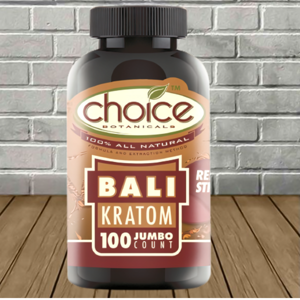 Choice Botanicals Red Bali Jumbo Kratom Capsules Best Sales Price - Edibles