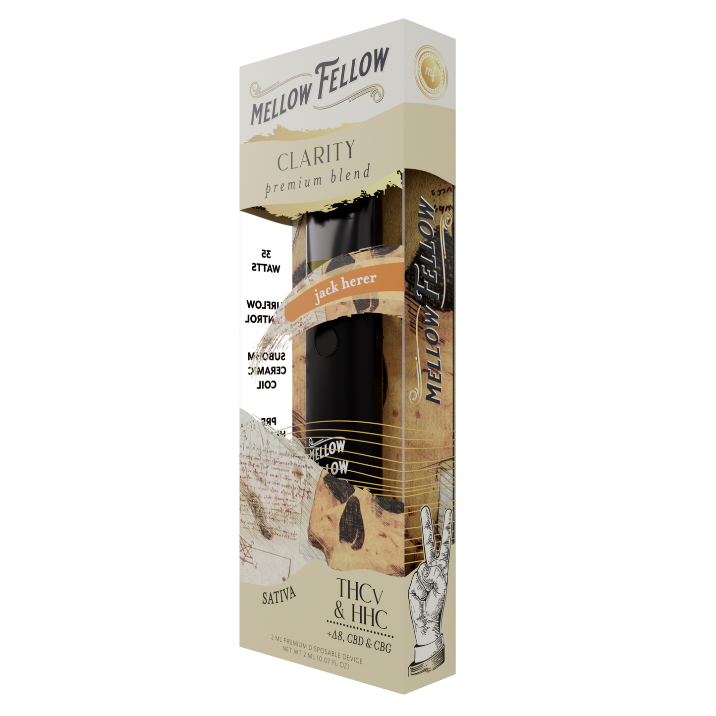 Mellow Fellow Clarity Blend 2ml Disposable Vape Jack Herer Best Sales Price - Vape Pens
