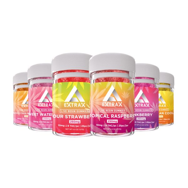 Delta Extrax Delta 9 Thc 250mg Gummies Resin Series Tenvape 