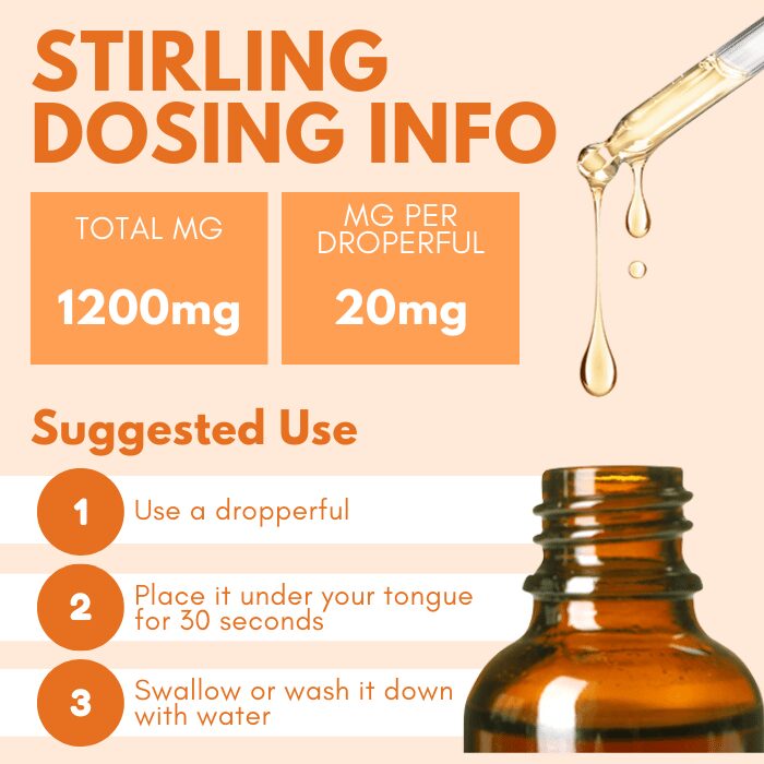 Stirling CBD - Full Spectrum CBD Oil 1200mg Best Sales Price - Tincture Oil